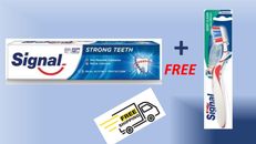 SIGNAL Toothpaste120g Cavity Protection Active Micro Calcium-Free Brush+Shipping
