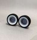 1:25 Two Rear Pie Crust Rear Cheater Slicks With Whitewall and Steelies Wheels