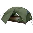 Bessport Camping Tente 2 Personnes 4 Saison Imperméable Anti UV, Ultra Légère Tente Facile à Installer Tentes Dôme, Ventilée pour Pique-Nique Randonnée Camping