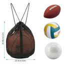 Mesh Equipment Ball Bag Football Carrying Net Sack Soccer Adjustable Sports Bag