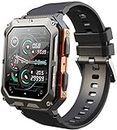 Njord Gear Indestructible Smartwatch, 2024 Njord Gear Smart Watch, Ip68 Waterproof Outdoor Rugged Smartwatch, with Remote Control Selfie and Sleep Monitoring, Sports Watch (Orange)