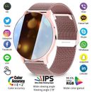 Smart Uhr + Armband Sport Damen Fitness Bluetooth Anruf Blutdruck Android iOS