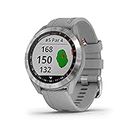 Garmin Approach S40, Stylish GPS Golf Smartwatch, Lightweight with Touchscreen Display, Gray/Stainless Steel