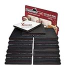 Non Slip Furniture Pads - 18pcs 3" Furniture Grippers , Non Skid for Furniture Legs ,Self Adhesive Rubber Feet Furniture Feet ,Anti Slide Furniture Hardwood Floors Protectors for Keep Couch Stoppers