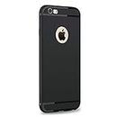 Enflamo Soft Silicone Slim Back Cover Case for iPhone 6 & 6S (Black)