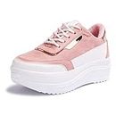 Vendoz Women White Pink White Sneakers - 36 EU