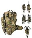 FIELDCRAFT Backpack Daypack for Rifles, Bows, Crossbows, Muzzleloader, Hunting, Hiking, Archery, Blackpowder, Outdoors Expeditionary Alpha Pack, Camoflauge, One size, Hiking
