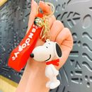 Snoopy Peanuts Charlie Brown Keychain Keyring Pendant Bag charm Pendant Pom Gift