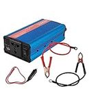 AllExtreme EXPINT01 1000W Heavy Duty Portable Power Inverter 1 USB Port Charging DC to AC Output Socket With Cooling Fan For Laptop Smartphones Lights Car Gadgets Camping Equipment Vehicle Electronics