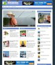 FISHING AFFILIATE WEBSITE-MONETIZED WITH BANNERS- INCLUDES HOSTING-EASY TO RUN
