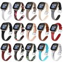 For Fitbit Versa 3 4 Sense 2 Leather Smart Watch Wrist Band Strap Replacement