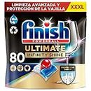 Finish Powerball Ultimate Infinity Shine, pastillas para el lavavajillas contra manchas resecas y escudo protector, Pack de 80 pastillas (embalaje puede variar)