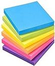 Youth Enterprises 400 Sheets Fluorescent Paper Self Adhesive and Removable Sticky NotesMulti Color Sticky Notes for Page Bookmarks Sticks Securely, Removes.