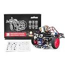 OSOYOO Model 3 Robot Car DIY Starter Kit per Arduino: Robotica motorizzata educativa, app di controllo remoto, apprendimento del codice, codifica meccanica IOT per adolescenti e adulti