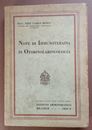 NOTE DI IMMUNOTERAPIA IN OTORINOLARINGOIATRIA, Monti, 1932 (vaccini-medicina)