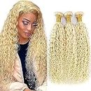 AiPliantfis Curly Wave Hair Bundles Human Hair Extensiones De Cabello 100% Unprocessed Virgin Brazilian Remy Hair Extensiones Pelo Tejido Cabello 3 Bundles for Woman 18 20 22 Inch