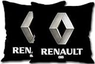 ME & You Car Cushion/Pillow| Renault Brand Cushion with Micro Fiber Filler| Cushion Pillow for Car| Renault Logo car Cushion/Pillow (12 * 12 Inch) Pack-2
