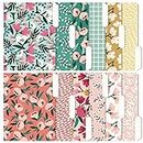 Zynshe Decorative File Folders, Set of 12-3 Tab Cute File Folders Letter Size Decorative Colored File Folders Boho Manilla Folders 8.5 x 11 – Pretty File Folders Home Office Supplies (Blossom)