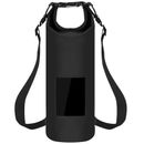 Fresh Fab Finds Floating Waterproof Dry Bag Floating Dry Sacks With Observable Window 10L Roll Top Lightweight Dry Storage Bag - Black