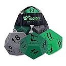 ecotom Exercise Dice for Home Workouts - Fitness Dice with Unique Exercises and Instructions - 3 Pack Workout Dice for Gym, Crossfit WOD, Bodyweight HIIT, Cardio and Sports Training