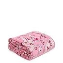 Vera Bradley Women's Fleece Plush Throw Blanket, Botanical Paisley Pink, 80 X 50