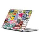 woopme® Quotes Collage Laptop Skin Vinyl Stickers for All Laptop Multicolour Sticker Size 16 X 11 Inch