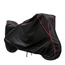 RiderRange 100% Waterproof (Lab Tested) Black with Red Piping Scooter Body Cover Compatible with Crayon Envy | Dust and UV Protection | Elastic Bottom | Triple Stitched | 5-Thread Interlock (Black)