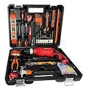 IBELL Professional Tool Kit with Impact Drill TD13-100, 650W, Copper Armature, Chuck 13mm Keyless Auto, 115 Home Essential Tools/Accessories