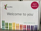 23 and Me Saliva Collection Kit Ancestry Service New Sealed (Exp: 10/14/2025)