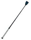 Pets Triangle 27" Black Riding Crop Unbreakable Stick Toy and Game Whip - Leather Braided Equestrian Delight: 27-Inch Riding Crop for Pets