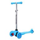 Blue Kids Scooter for Over 3 Years Old, 4 Adjustable Height, Extra-Wide Deck with Brake & 3 PU Flashing Wheels