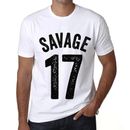 Herren Grafik T-Shirt Savage 17 Geschenk 17. Geburtstag Jahrestag 17 Jahre