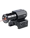 Pinty Compact Tactical Red Rail Laser Sight with Picatinny Mount Alan Wrenches for Hunting - Updated for 20mm Picatinny & 11mm Dovetail Rails