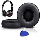 SoloWIT® Professional Ear Pads Cushions Replacement, Earpads for Beats Solo 2 & Solo 3 Wireless On-Ear Headphones with Soft Protein Leather, Stronger Adhesive, Noise Isolation Memory Foam