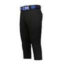 Russell Athletic Women's On Deck Softball Knicker-Stylish Beltloop Pants with Pockets for Ultimate Comfort, Black