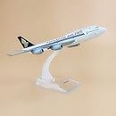 Sage Square 1:300 Singapore Airlines Boeing 747-412 Scale Metal Model Aircraft, Highly Detailed Souvenir Model Aircraft Collection, Multi