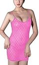 secret love One Piece Dress Sleepwear Women Transparent Slip Dress Night Wear Erotic Skirt Babydoll Nightwear (Free Size, Baby Pink)