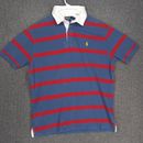 Polo Ralph Lauren Canoes and Kayaks of New York Rugby Shirt Men L Blue red