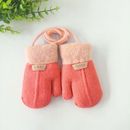 Children Winter Mittens Knitted Wool Gloves Clothing Accessories 1-7Y Kid Gloves