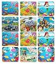 Chocozone Pack of 12 Jigsaw Puzzles (16pc Puzzle) Birthday Gifts for Kids Return Gifts for Birthday for Boys & Girls
