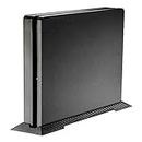 eXtremeRate Black Vertical Stand for PS4 Slim Console, Steady Base Mount Holder for PS4 Slim Console, Bracket Stand for PS4 Slim Console with Built-in Cooling Vents Non-Slip Feet