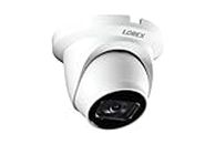 Lorex 4K 8MP IP Metal Dome PoE Wired Security Camera – Indoor/Outdoor IP67 Weatherproof, Color Night Vision, Long-Range IR, Smart Motion Detection (Person/Vehicle) & Listen-in Audio (White)