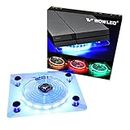 WFPOWER USB RGB LED Cooler Cooling Fan Stand, Multi-Color LED Light Cooler Pad Stand Accessories for PS4, PS4 Slim, Xbox One X, Notebook, Laptop, Gaming Consoles