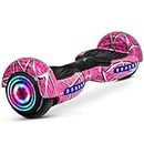 SISIGAD Hoverboard with Bluetooth, Circle Purple