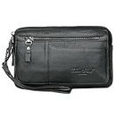Leather Clutch Purse Wallet Men Wristlet Holder Wrist Bag Pack Business Handbag…