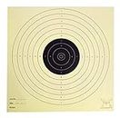 majasavi 10M Air Pistol Target Cards (17x17cm) - Greyback Paper Off-White (100 pcs)