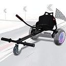 Jiubiaz Hoverboard mit Sitz Verstellbarer,Hoverboard Sitz für 6,5-10 Zoll, hover board für 2 Wheel Balancing,Karting-Halterung geeignet für Erwachsene und Kinder