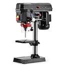 Benchtop Drill Press, 2.5Amp Bench Drilling Machine with 5-Speed Adjustable, 8 Inch Swing Distance 0-45° Tiltling Tabletop Drilling Machine for Wood, Metal