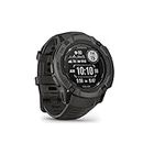 Garmin Instinct 2X Solar, Large Rugged GPS Smartwatch, Built-in Sports Apps and Health Monitoring, Solar Charging and Ultratough Design Features, Graphite