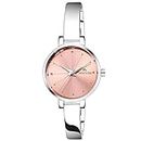 SWISSTONE Analog Stainless Steel Silver Plated Women's Watch (Pink Dial Silver Colored Strap)